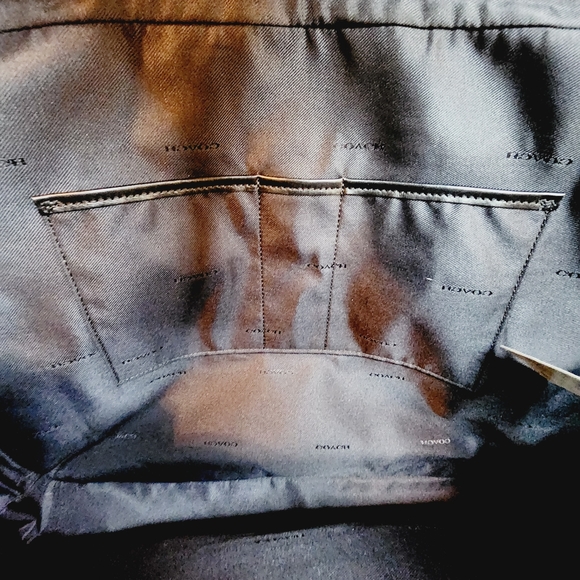 Coach Metropolitan Slim Brief Wild Beast New Black Gray Charcoal - Picture 7 of 16